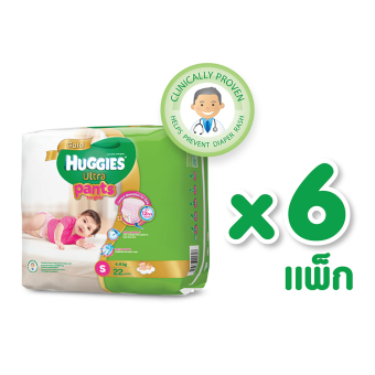 ขายยกลัง! Huggies Ultra Gold แบบกางเกง ไซส์ S 22 ชิ้น 6 แพ็ก สำหรับเด็กหญิง ขายยกลัง! Huggies Ultra Gold แบบกางเกง ไซส์ S 22 ชิ้น 6 แพ็ก สำหรับเด็กหญิง