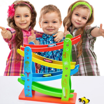 Kids Toys Miniature Speeding Car รถแข่งแบบ Slider ของเล่นไม้เสริมพัฒนาการ Kids Toys Miniature Speeding Car รถแข่งแบบ Slider ของเล่นไม้เสริมพัฒนาการ