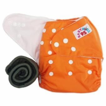 BABYKIDS95 กางเกงผ้าอ้อมกันน้ำ+แผ่นซับชาโคล Size:3-16กก. (Orange) BABYKIDS95 กางเกงผ้าอ้อมกันน้ำ+แผ่นซับชาโคล Size:3-16กก. (Orange)