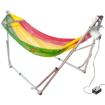 Auto Hammock เปลไกวเด็กอัตโนมัติแบบเปลญวนใหญ่ ลายแตงโม Auto Hammock เปลไกวเด็กอัตโนมัติแบบเปลญวนใหญ่ ลายแตงโม