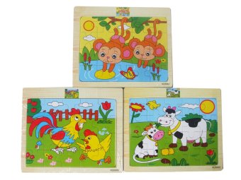 DD Baby จิ๊กซอร์รูปสัตว์ ของเล่นไม้เสริมพัฒนาการ Wooden Toy -3 แผ่น DD Baby จิ๊กซอร์รูปสัตว์ ของเล่นไม้เสริมพัฒนาการ Wooden Toy -3 แผ่น