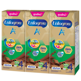 ขายยกลัง! Enfagrow A+ UHT เอนฟาโกร เอพลัส 4 ยู เอช ที รสช็อคโกแล็ต (24 กล่อง) ขายยกลัง! Enfagrow A+ UHT เอนฟาโกร เอพลัส 4 ยู เอช ที รสช็อคโกแล็ต (24 กล่อง)