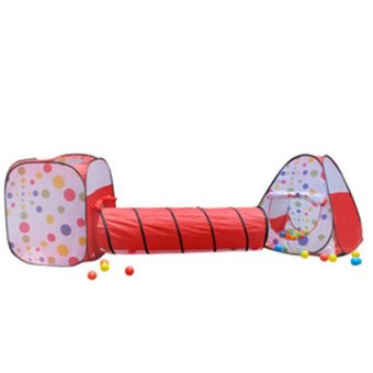 smartbabyandkid เต้นท์อุโมงค์ขนาดใหญ่ ยาว 3.55 เมตร - Red smartbabyandkid เต้นท์อุโมงค์ขนาดใหญ่ ยาว 3.55 เมตร - Red