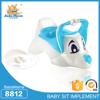 Babamama กระโถนโถสุขภัณฑสำหรับเด็กพลาสติก รูปสุนัข รุ่น 8812 สีขาวฟ้า Babamama กระโถนโถสุขภัณฑสำหรับเด็กพลาสติก รูปสุนัข รุ่น 8812 สีขาวฟ้า