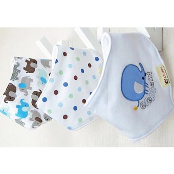 Baby Touch ผ้ากันเปื้อนเด็ก เซตเบสิค 3 ผืน ลายช้าง Baby Touch ผ้ากันเปื้อนเด็ก เซตเบสิค 3 ผืน ลายช้าง