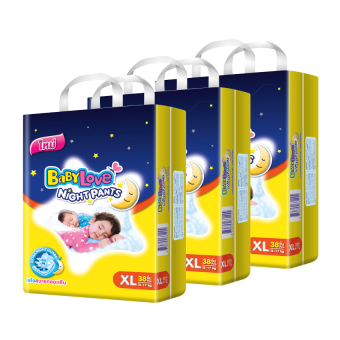 ขายยกลัง! Baby Love ไนท์แพ้นส์ กางเกงผ้าอ้อมเด็ก แบบกลางคืน ไซส์ XL 38 ชิ้น (3แพ๊ค ทั้งหมด 114 ชิ้น) ขายยกลัง! Baby Love ไนท์แพ้นส์ กางเกงผ้าอ้อมเด็ก แบบกลางคืน ไซส์ XL 38 ชิ้น (3แพ๊ค ทั้งหมด 114 ชิ้น)