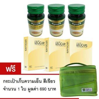 Fenucaps Plus ฟีนูแคปพลัส 3 ขวด พร้อม Lecicaps 3 กล่อง ฟรีกระเป๋าสีเขียว 1 ใบ Fenucaps Plus ฟีนูแคปพลัส 3 ขวด พร้อม Lecicaps 3 กล่อง ฟรีกระเป๋าสีเขียว 1 ใบ