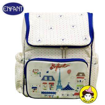 Enfant กระเป๋าเก็บอุณหภูมิแบบเป้สะพายหลัง ลายปารีสสีน้ำเงิน Enfant กระเป๋าเก็บอุณหภูมิแบบเป้สะพายหลัง ลายปารีสสีน้ำเงิน