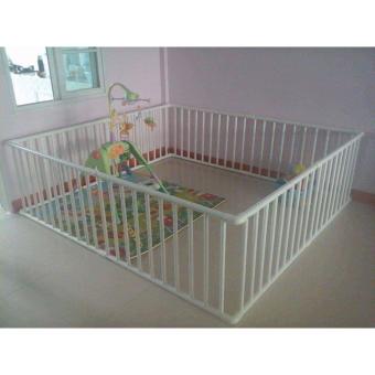 คอกกั้นเด็ก AA004 สีขาว ขนาด 180x200x65 (ครอบที่นอน 6 ฟุต) คอกกั้นเด็ก AA004 สีขาว ขนาด 180x200x65 (ครอบที่นอน 6 ฟุต)
