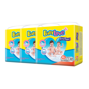 ขายยกลัง! ผ้าอ้อมแบบเทป BabyLove - รุ่น Easy Tape ไซส์ XL 3 แพ็ค 192 ชิ้น (แพ็คละ 64 ชิ้น) ขายยกลัง! ผ้าอ้อมแบบเทป BabyLove - รุ่น Easy Tape ไซส์ XL 3 แพ็ค 192 ชิ้น (แพ็คละ 64 ชิ้น)