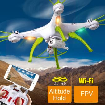 Drone ติดกล้องความละเอียดสูง WiFi พร้อมระบบถ่ายทอดสดแบบ Realtime(NEW มีระบบ ล็อกความสูงได้)สีขาว Drone ติดกล้องความละเอียดสูง WiFi พร้อมระบบถ่ายทอดสดแบบ Realtime(NEW มีระบบ ล็อกความสูงได้)สีขาว
