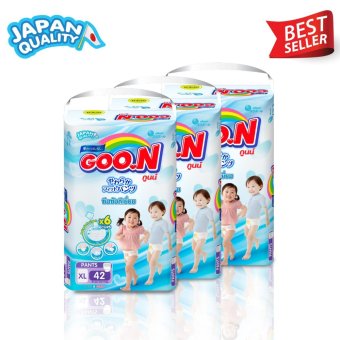ขายยกลัง GOO.N กางเกงผ้าอ้อมเด็กPANTS Size XL - 42 ชิ้น 3 แพ็ค ( ทั้งหมด 126 ชิ้น ) ขายยกลัง GOO.N กางเกงผ้าอ้อมเด็กPANTS Size XL - 42 ชิ้น 3 แพ็ค ( ทั้งหมด 126 ชิ้น )
