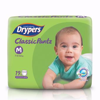Drypers ผ้าอ้อมสำหรับเด็ก รุ่น Classicpantz M 19 ชิ้น Drypers ผ้าอ้อมสำหรับเด็ก รุ่น Classicpantz M 19 ชิ้น