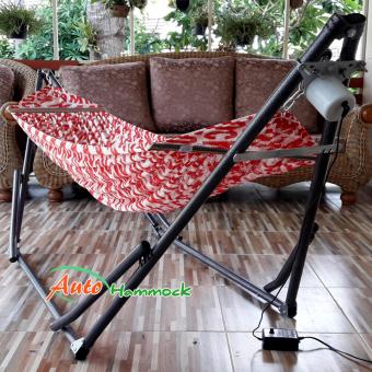 Auto Hammock เปลไกวเด็กอัตโนมัติขนาดใหญ่พิเศษ รุ่นจัมโบ้ผ้าสีแดง(Hammock) Auto Hammock เปลไกวเด็กอัตโนมัติขนาดใหญ่พิเศษ รุ่นจัมโบ้ผ้าสีแดง(Hammock)