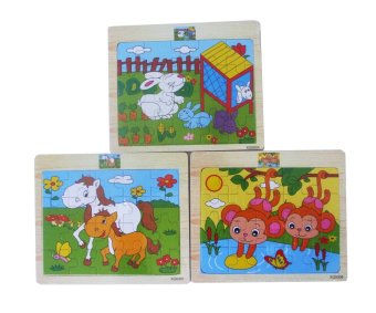 DD Baby จิ๊กซอร์รูปสัตว์ ของเล่นไม้เสริมพัฒนาการ Wooden Toy -3 แผ่น DD Baby จิ๊กซอร์รูปสัตว์ ของเล่นไม้เสริมพัฒนาการ Wooden Toy -3 แผ่น