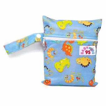 BABYKIDS95 ถุงผ้ากันน้ำ เอนกประสงค์ มินิไซส์ ขนาด 16*20 ซม. (สีฟ้าลายไดโนเสา) BABYKIDS95 ถุงผ้ากันน้ำ เอนกประสงค์ มินิไซส์ ขนาด 16*20 ซม. (สีฟ้าลายไดโนเสา)