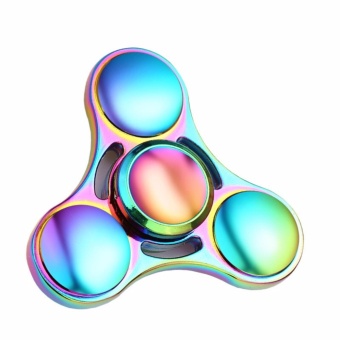 FIDGET SPINNER ของเล่นลูกข่างฝึกสมาธิ แบบ 3 แฉก 7 สี งานอลูมิเนียม แข็งแรง ทนทาน (สีรุ้ง) FIDGET SPINNER ของเล่นลูกข่างฝึกสมาธิ แบบ 3 แฉก 7 สี งานอลูมิเนียม แข็งแรง ทนทาน (สีรุ้ง)