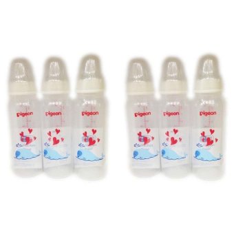 PIGEON ลายการ์ตูนรูปปลา 8 oz (240ml) พร้อมจุกคลาสสิค M 3 ขวด/แพ็ึค 2 แพ็ค PIGEON ลายการ์ตูนรูปปลา 8 oz (240ml) พร้อมจุกคลาสสิค M 3 ขวด/แพ็ึค 2 แพ็ค