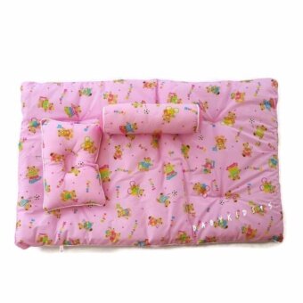 BABYKIDS95 ที่นอนเด็กอ่อน 3 ชิ้น (เบาะ+หมอนหลุม+หมอนข้าง) Size 55*85 cm. รุ่น G1 (Pink) BABYKIDS95 ที่นอนเด็กอ่อน 3 ชิ้น (เบาะ+หมอนหลุม+หมอนข้าง) Size 55*85 cm. รุ่น G1 (Pink)