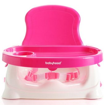 Babyhood เก้าอี้กินข้าวเด็กแบบพกพา - สีชมพู Babyhood เก้าอี้กินข้าวเด็กแบบพกพา - สีชมพู