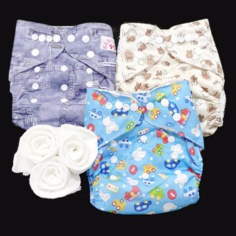 กางเกงผ้าอ้อม กันน้ำ PUL +แผ่นซับไมโครฯ Size:3-16กก. เซ็ท3ตัว A3-3014 กางเกงผ้าอ้อม กันน้ำ PUL +แผ่นซับไมโครฯ Size:3-16กก. เซ็ท3ตัว A3-3014