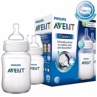Philips Avent ขวดนมเอเวนท์ รุ่นคลาสสิคพลัส 9 ออนซ์ แพ็ค 2 ขวด Philips Avent ขวดนมเอเวนท์ รุ่นคลาสสิคพลัส 9 ออนซ์ แพ็ค 2 ขวด