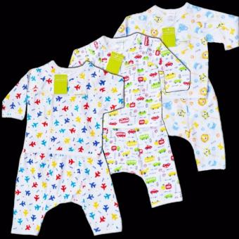 BABYKIDS95 เสื้อแขนยาวผูกหน้า+กางเกงขายาวต่อเป้า Size 6-12 เดือน คละลาย 3 ชุด (White) BABYKIDS95 เสื้อแขนยาวผูกหน้า+กางเกงขายาวต่อเป้า Size 6-12 เดือน คละลาย 3 ชุด (White)