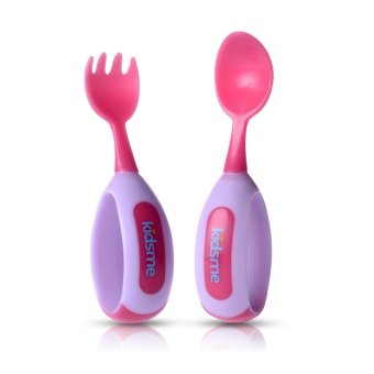 Kidsme เซ็ทช้อนส้อมสำหรับเด็กหัดใช้ ( สีชมพู ) Kidsme เซ็ทช้อนส้อมสำหรับเด็กหัดใช้ ( สีชมพู )