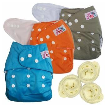 BABYKIDS95 กางเกงผ้าอ้อมกันน้ำ+แผ่นซับไมโครฯ Size:3-16กก. เซ็ท3ตัว (Blue/Orange/Gray) BABYKIDS95 กางเกงผ้าอ้อมกันน้ำ+แผ่นซับไมโครฯ Size:3-16กก. เซ็ท3ตัว (Blue/Orange/Gray)