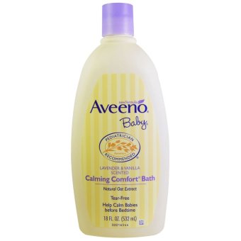 Aveeno, Baby, Calming Comfort Bath, Lavender & Vanilla, 18 fl oz (532 ml) ครีมอาบน้ำเด็กลิ่นลาเวนเดอร์ ช่วยให้ผ่อนคลาย Aveeno, Baby, Calming Comfort Bath, Lavender & Vanilla, 18 fl oz (532 ml) ครีมอาบน้ำเด็กลิ่นลาเวนเดอร์ ช่วยให้ผ่อนคลาย