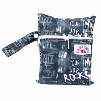 BABYKIDS95 ถุงผ้ากันน้ำ เอนกประสงค์ มินิไซส์ ขนาด 16*20 ซม. (สีเทาเข้มลาย ROCK)(Grey) BABYKIDS95 ถุงผ้ากันน้ำ เอนกประสงค์ มินิไซส์ ขนาด 16*20 ซม. (สีเทาเข้มลาย ROCK)(Grey)