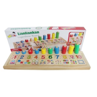 ASIA TOY Teaching Logarithmic board บอร์ดเสาหมุดไม้ลูกปัดสอนเลข ASIA TOY Teaching Logarithmic board บอร์ดเสาหมุดไม้ลูกปัดสอนเลข