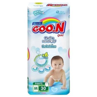 ขายยกลัง GOO.N PANTS กางเกงผ้าอ้อมเด็ก Size M 30 ชิ้น (4 ห่อ / รวม 120 ชิ้น) ขายยกลัง GOO.N PANTS กางเกงผ้าอ้อมเด็ก Size M 30 ชิ้น (4 ห่อ / รวม 120 ชิ้น)