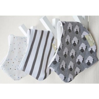 Baby Touch ผ้ากันเปื้อนเด็ก เซตเบสิค 3 ผืน ลายแกะ Baby Touch ผ้ากันเปื้อนเด็ก เซตเบสิค 3 ผืน ลายแกะ