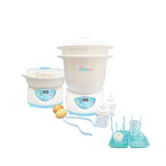 GRACE KIDS เครื่องนึ่งขวดนม รุ่น แกร์นไฮเปอดราย์ พร้อมที่ตากขวดนมแบบพกพา GRACE KIDS เครื่องนึ่งขวดนม รุ่น แกร์นไฮเปอดราย์ พร้อมที่ตากขวดนมแบบพกพา