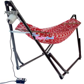 Auto Hammockเปลนอนเด็กสไตล์เปลญวน (ขนาดจัมโบ้)สีแดง(Hammock) แบบไกวอัตโนมัติกับมอเตอร์ S-Baby Auto Hammockเปลนอนเด็กสไตล์เปลญวน (ขนาดจัมโบ้)สีแดง(Hammock) แบบไกวอัตโนมัติกับมอเตอร์ S-Baby