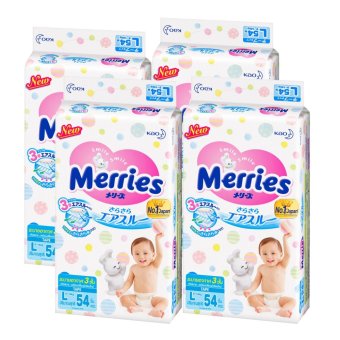 ขายยกลัง Merries ผ้าอ้อมเมอร์รี่ส์ชนิดเทป ไซส์ L 54 ชิ้น x 4 แพค (รวม 216 ชิ้น) ขายยกลัง Merries ผ้าอ้อมเมอร์รี่ส์ชนิดเทป ไซส์ L 54 ชิ้น x 4 แพค (รวม 216 ชิ้น)