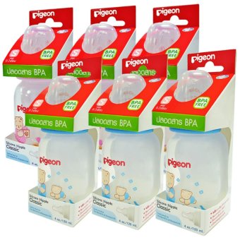PIGEON ขวดนมพีเจ้น 4 ออนซ์ ลายหมีโคโร่ สีฟ้า 3 ขวด + ชมพู 3 ขวด + จุกนมคลาสสิค ไซส์ S PIGEON ขวดนมพีเจ้น 4 ออนซ์ ลายหมีโคโร่ สีฟ้า 3 ขวด + ชมพู 3 ขวด + จุกนมคลาสสิค ไซส์ S