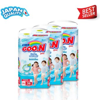 ขายยกลัง! GOO.N กางเกงผ้าอ้อมเด็กPANTS Size XXL - 36 ชิ้น 3 แพ็ค ( ทั้งหมด 108 ชิ้น ) ขายยกลัง! GOO.N กางเกงผ้าอ้อมเด็กPANTS Size XXL - 36 ชิ้น 3 แพ็ค ( ทั้งหมด 108 ชิ้น )