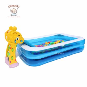 Thaiken สระน้ำเหลี่ยมครอบครัว 262x175x50cm(สีฟ้า) Giant Rectangular Inflatable Pool JiLong (ไม่รวมสไลเดอร์กับบอล) Thaiken สระน้ำเหลี่ยมครอบครัว 262x175x50cm(สีฟ้า) Giant Rectangular Inflatable Pool JiLong (ไม่รวมสไลเดอร์กับบอล)