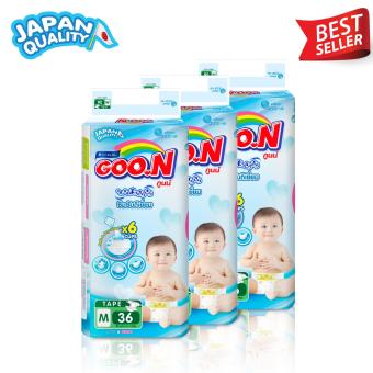 ขายยกลัง GOO.N ผ้าอ้อมเด็กแบบ TAPE M - 36 ชิ้น 4 แพ็ค ( ทั้งหมด 144 ชิ้น ) ขายยกลัง GOO.N ผ้าอ้อมเด็กแบบ TAPE M - 36 ชิ้น 4 แพ็ค ( ทั้งหมด 144 ชิ้น )