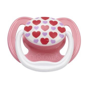Dr.Brown's จุกหลอก PreVent Pacifier Stage 2 * 6 18M (Pink)/Purple Hearts Dr.Brown's จุกหลอก PreVent Pacifier Stage 2 * 6 18M (Pink)/Purple Hearts