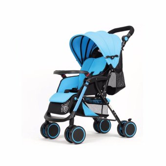 รถเข็นเด็ก baby stroller wisesonle A6-A น้ำหนักเบา 4.8kg - สีฟ้า รถเข็นเด็ก baby stroller wisesonle A6-A น้ำหนักเบา 4.8kg - สีฟ้า