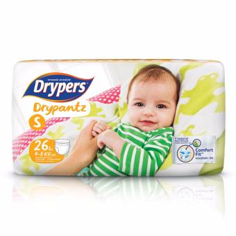 Drypers ผ้าอ้อมสำหรับเด็ก รุ่น Drypantz S 26 ชิ้น Drypers ผ้าอ้อมสำหรับเด็ก รุ่น Drypantz S 26 ชิ้น