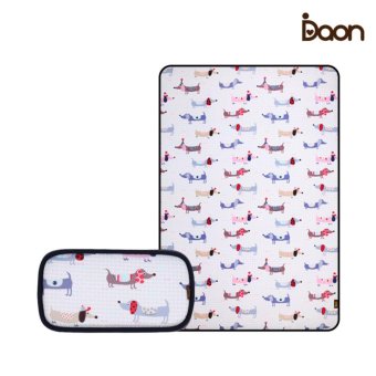 Daon เซตเบาะรองนอนระบายอากาศ พร้อมหมอน Set 3D Air Mesh-Puppy ลายน้องหมา สีขาว Daon เซตเบาะรองนอนระบายอากาศ พร้อมหมอน Set 3D Air Mesh-Puppy ลายน้องหมา สีขาว