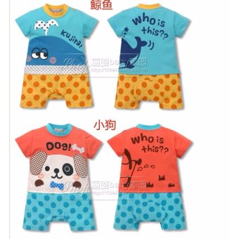 d2kids บอดี้สูทเด็กชายเสื้อลายปลาวาฬ กางเกงเหลืองจุดส้ม (ลายปลาโลมา) d2kids บอดี้สูทเด็กชายเสื้อลายปลาวาฬ กางเกงเหลืองจุดส้ม (ลายปลาโลมา)