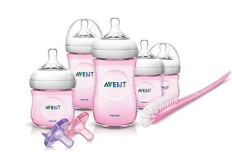 AVENT Natural ชุดขวดนมแรกเกิด (สีชมพู) AVENT Natural ชุดขวดนมแรกเกิด (สีชมพู)