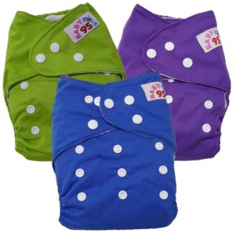 BABYKIDS95 กางเกงผ้าอ้อม ซักได้ กันน้ำ รุ่นดีลักส์-สีพื้น ไซส์เด็ก 3-16กก.S3028 เซ็ท 3ตัว BABYKIDS95 กางเกงผ้าอ้อม ซักได้ กันน้ำ รุ่นดีลักส์-สีพื้น ไซส์เด็ก 3-16กก.S3028 เซ็ท 3ตัว