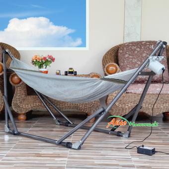 Auto Hammock เปลนอนเด็กไกวอัตโนมัติแบบพับได้ขนาดกลาง(M)สไตล์เปลญวนสีบลอนด์ Auto Hammock เปลนอนเด็กไกวอัตโนมัติแบบพับได้ขนาดกลาง(M)สไตล์เปลญวนสีบลอนด์