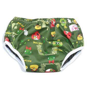 BABYKIDS95 Day Pant ชาโคล ผ้าอ้อมเอวสวม กันน้ำ A19 Size L รอบเอว 16-26 นิ้ว (Angry Bird-Green) BABYKIDS95 Day Pant ชาโคล ผ้าอ้อมเอวสวม กันน้ำ A19 Size L รอบเอว 16-26 นิ้ว (Angry Bird-Green)